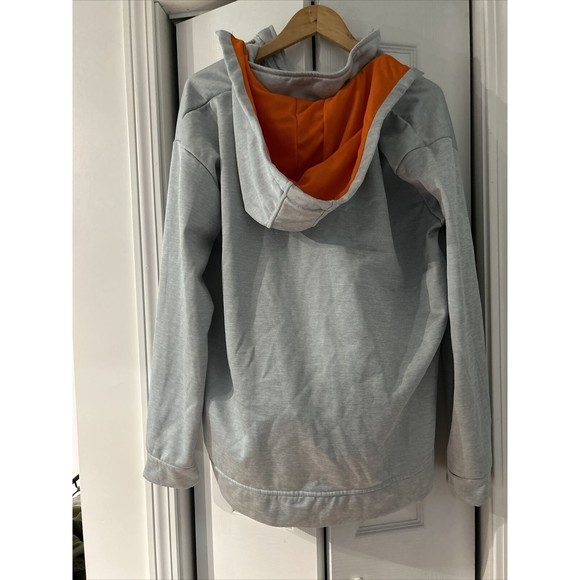 America’s Turkey Trot Thanksgiving Hoodie Men’s Gray Full Zip 2XL Running Man - Picture 7 of 11